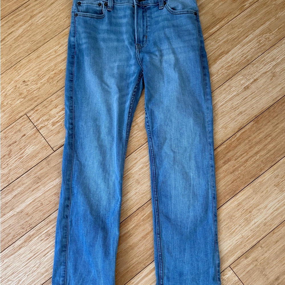 abercrombie kids Light Blue Straight Leg Jeans